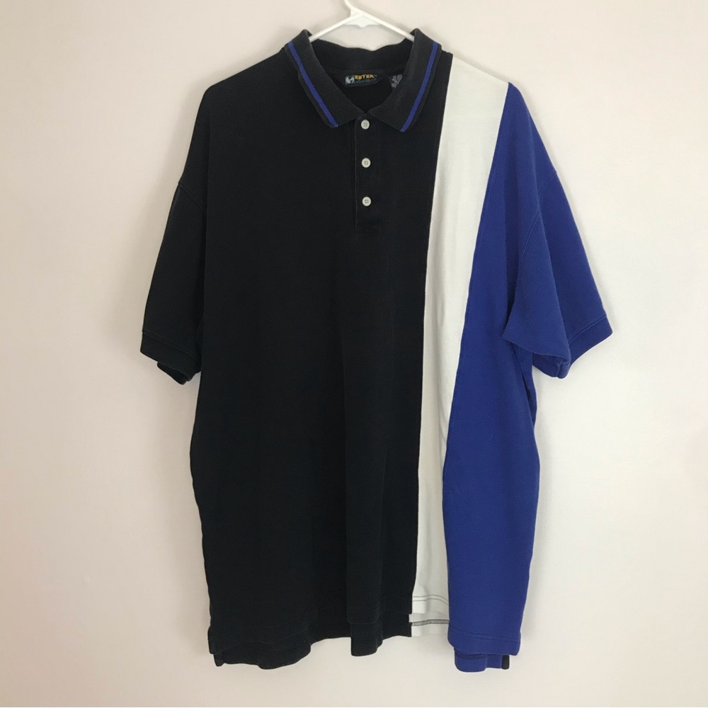 Vintage Eddie Bauer EBTEK Color Block Golf Polo Men's Size XL